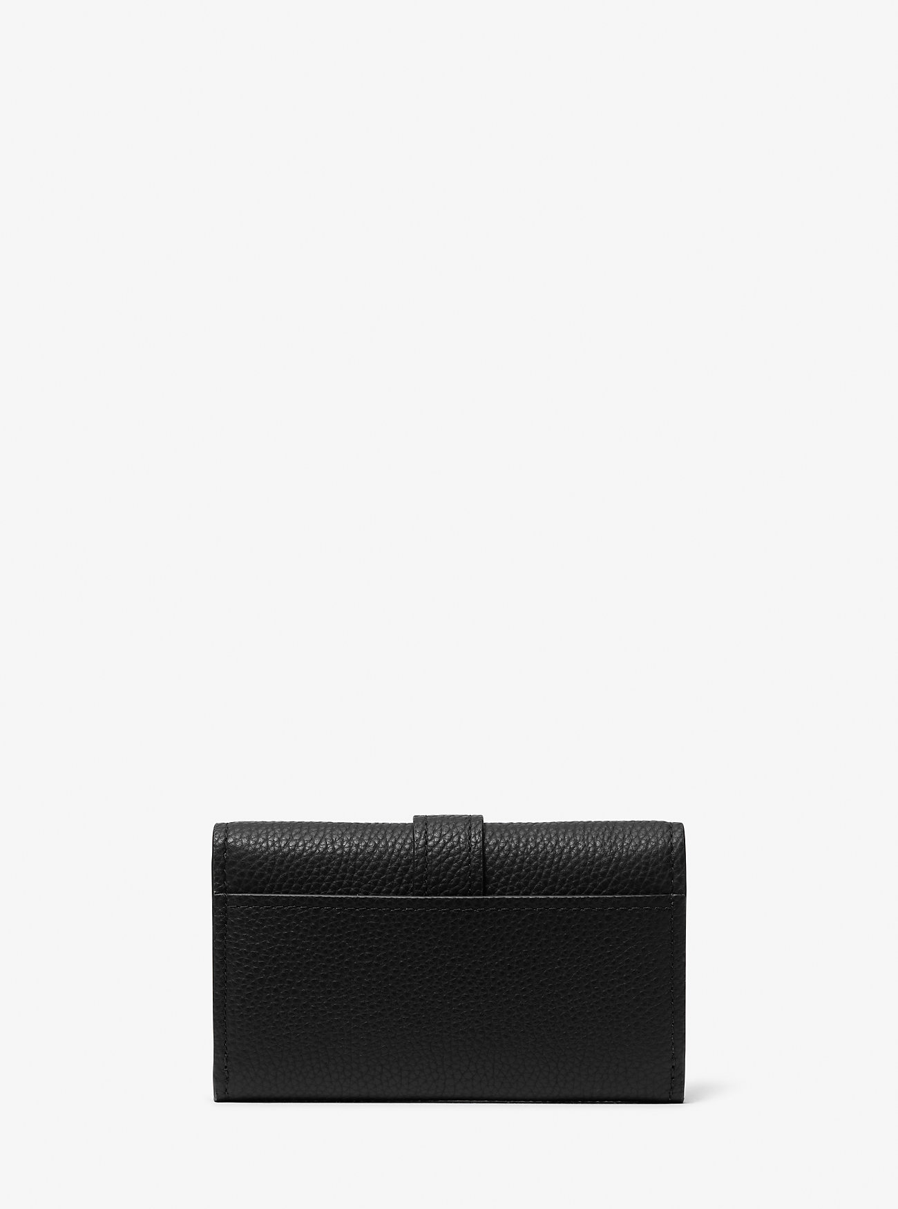 Nolita Medium Pebbled Leather Tri-Bold Lommebok - SVART