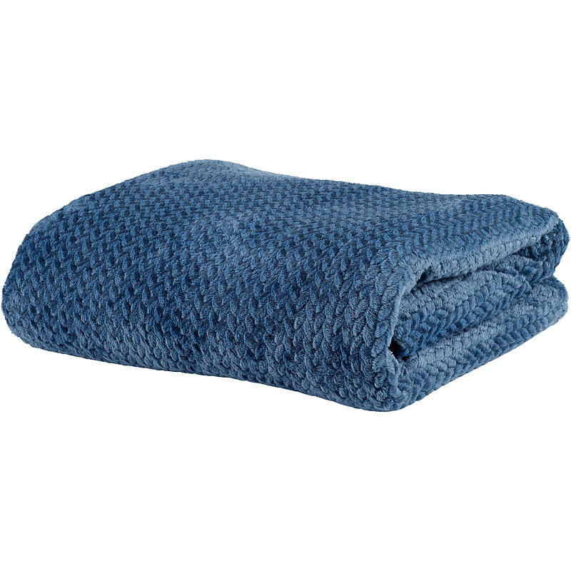Home Pledd 150x200 cm flanellfleece blå Mira