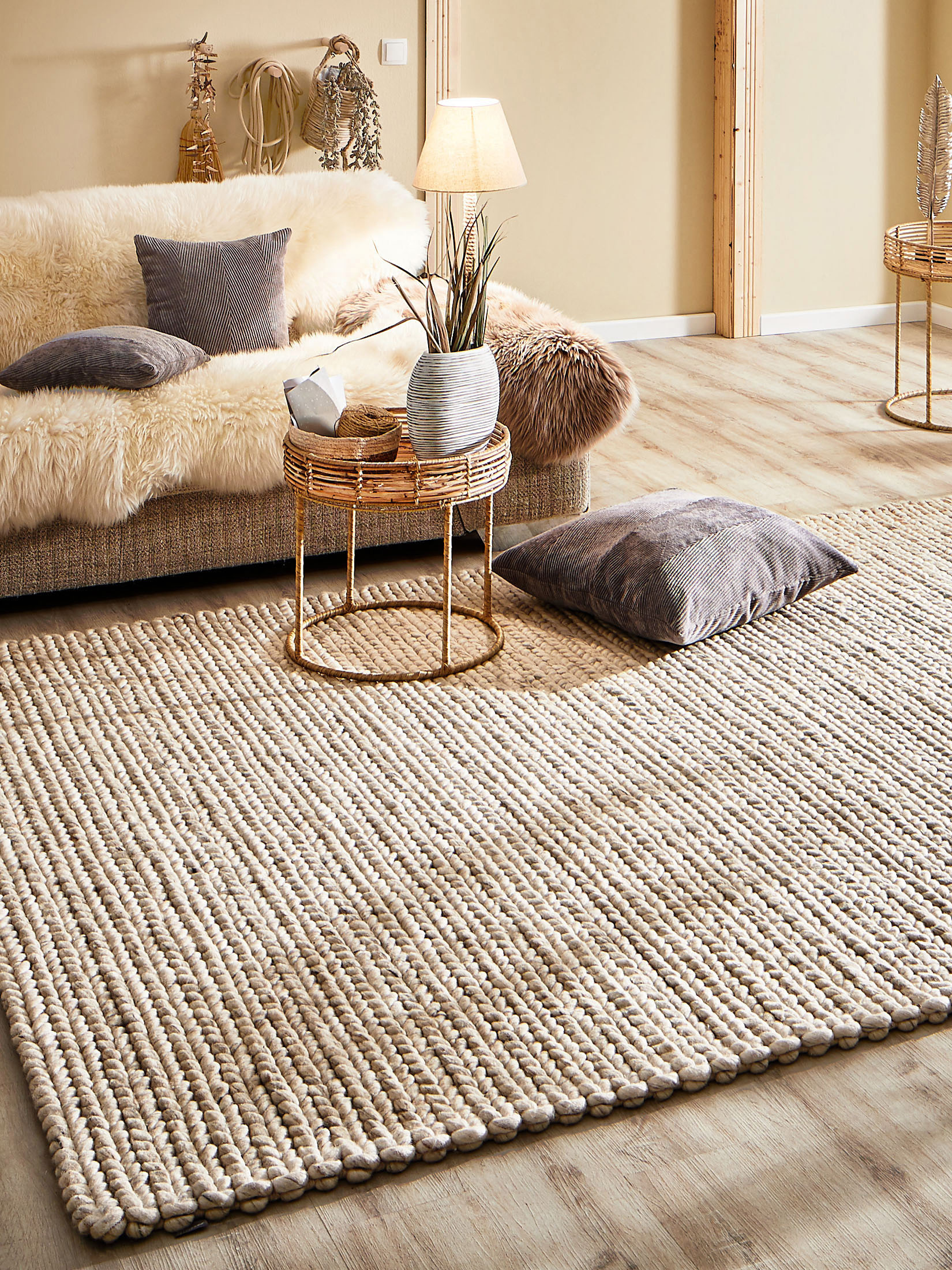 Wool Empire Woll-Teppich, Cream