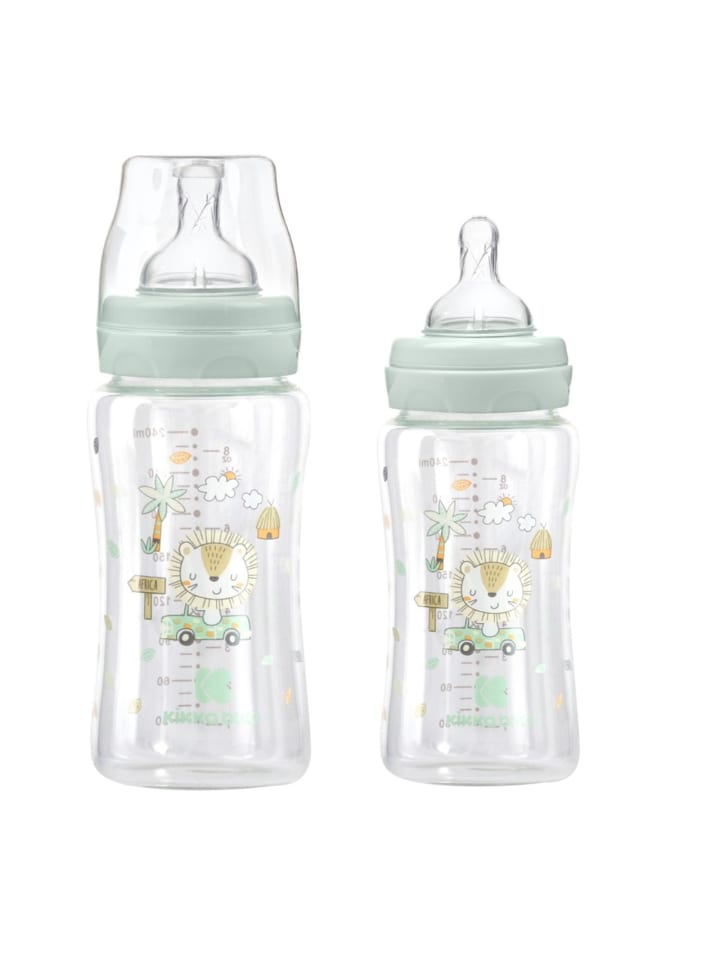 Kikkaboo Baby Glasflasche 240 ml in grün günstig kaufen onesize
