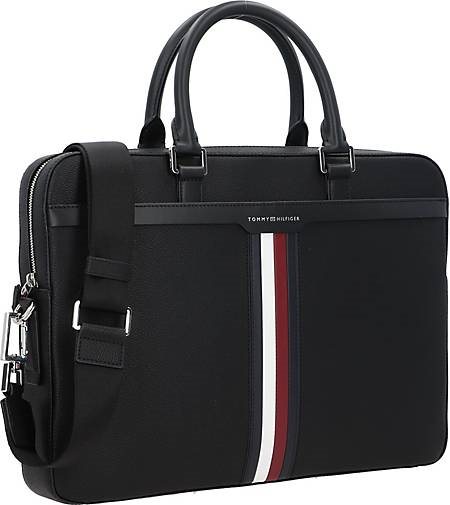 TOMMY HILFIGER TH Coated Canvas Aktentasche 41 cm Laptopfach