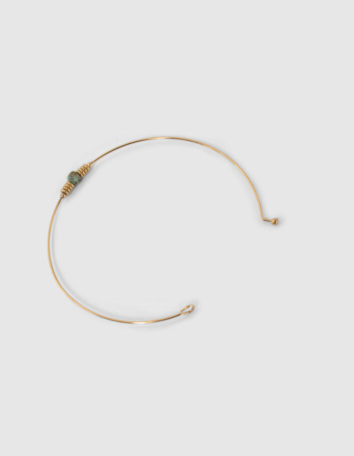Bracelets joncs fins décor perles Femme