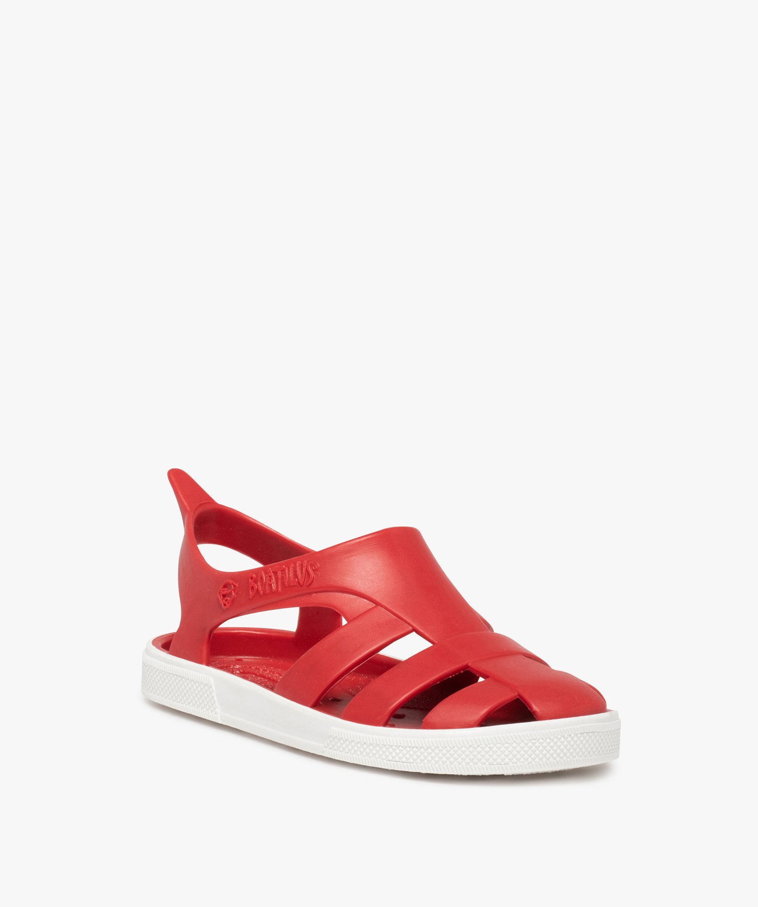 Sandales de plage enfant à brides souples - Boatilus rouge | GEMO