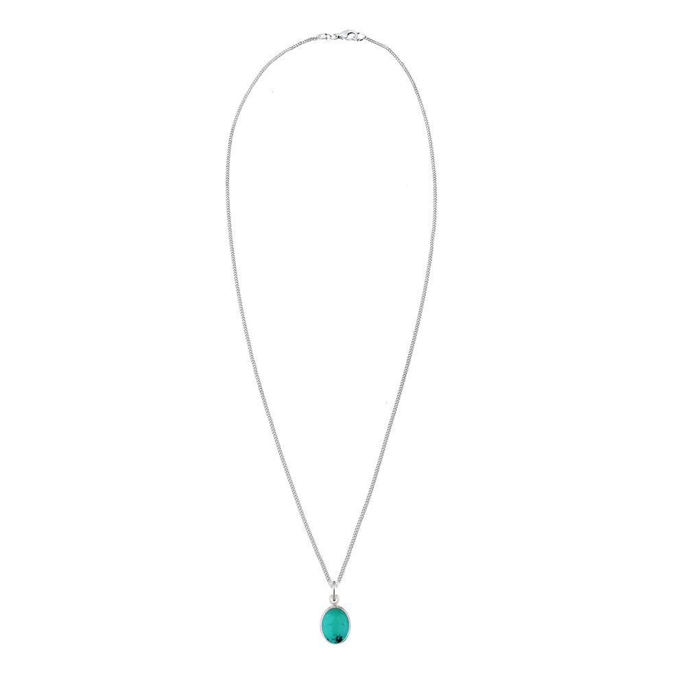 Elli Elli Collier Femme Pierre Précieuse Turquoise en Argent Sterling 925 collier