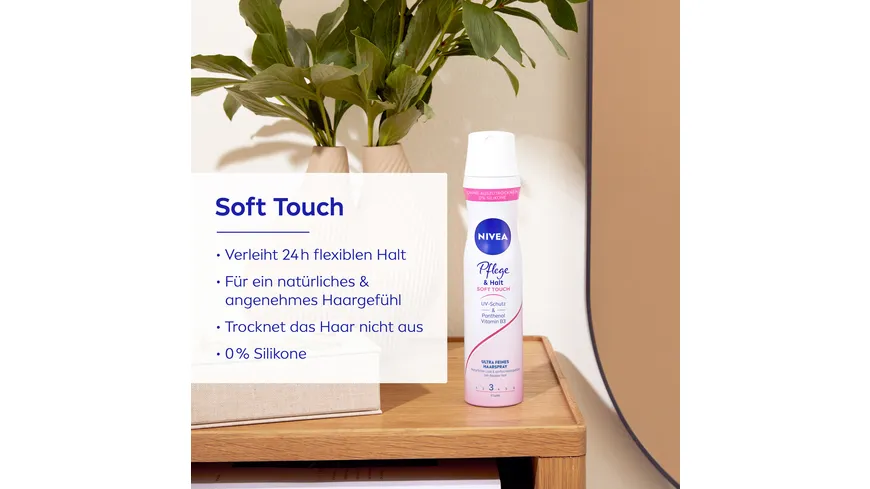 NIVEA Pflege & Halt Soft Touch Ultra-Feines Haarspray 250 ml