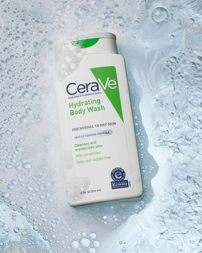 Gel douche hydratant moussant pour peaux normales à sèches