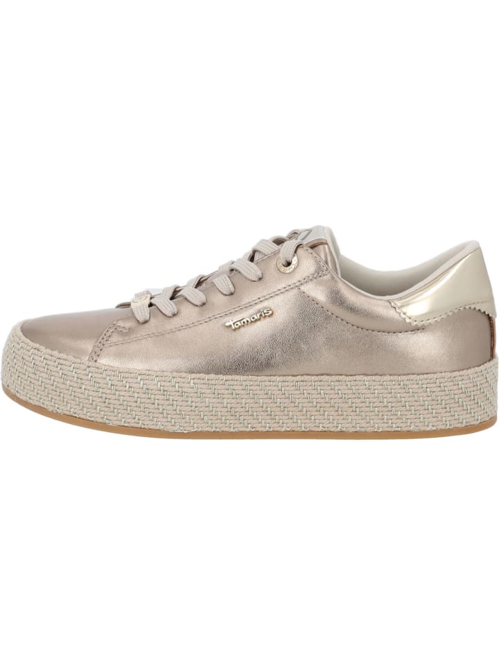 Tamaris Schnürschuhe in Gold günstig kaufen