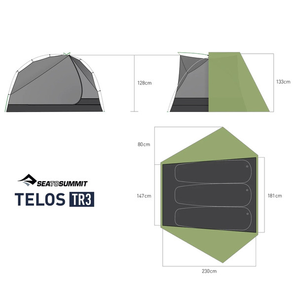 TELOS TR3 - Kuppelzelt