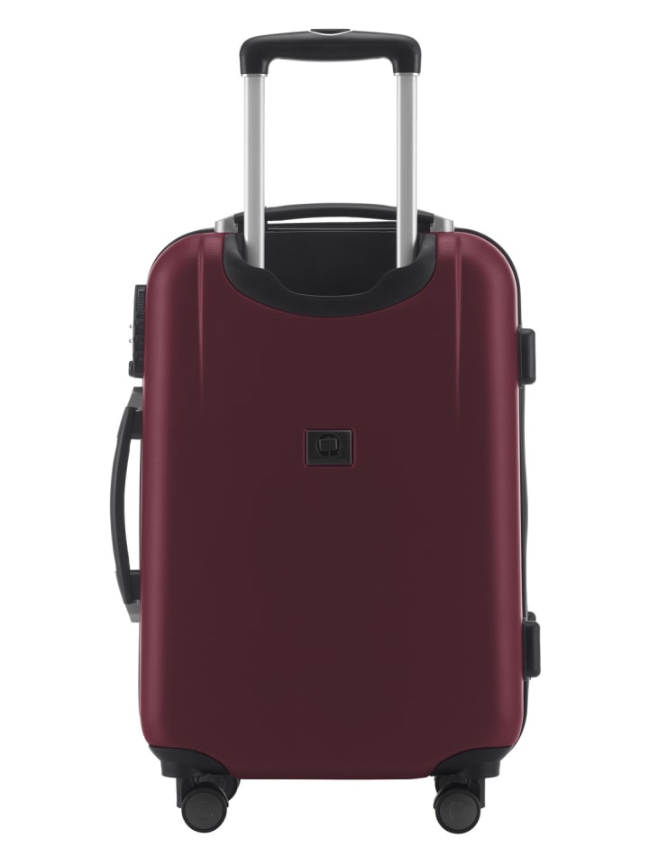 Hauptstadtkoffer Wedding - Handgepäck-Koffer 4 Doppelrollen Hand Luggage TSA in Dunkelrot günstig kaufen S