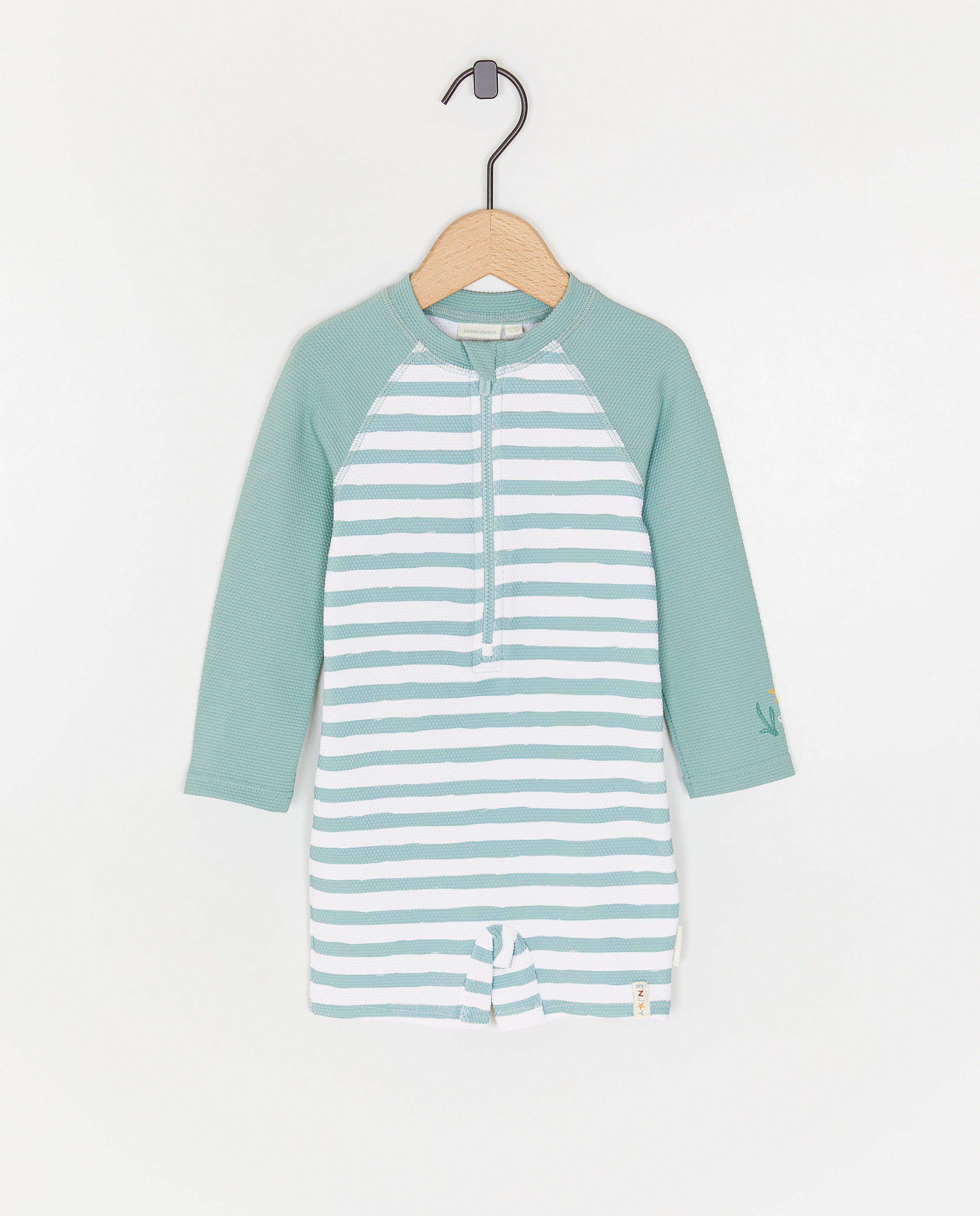 Costum de baie texturat Little Dutch, albastru 62-92