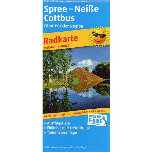Spree - Neiße - Cottbus, Fürst-Pückler-Region 1:100 000 - Fahrradkarte