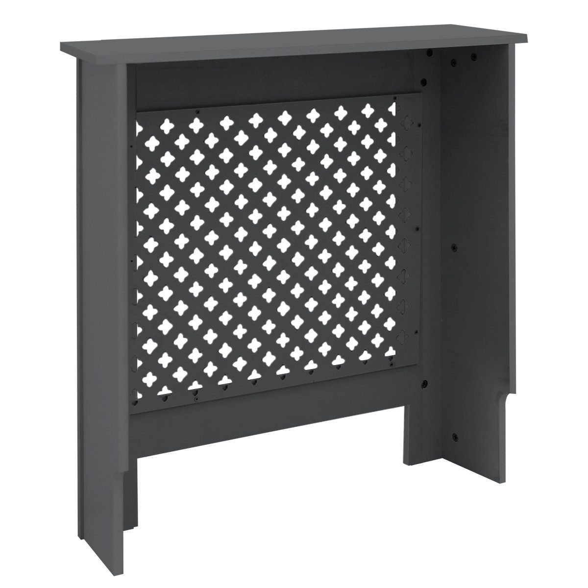 ML-DESIGN Heizungsverkleidung Wabenmuster Heizungsverkleidung Heizkörperabdeckung Heizungsabdeckung, Zubehör für Heizkörper, Anthrazit 78x19x82cm MDF lackiert