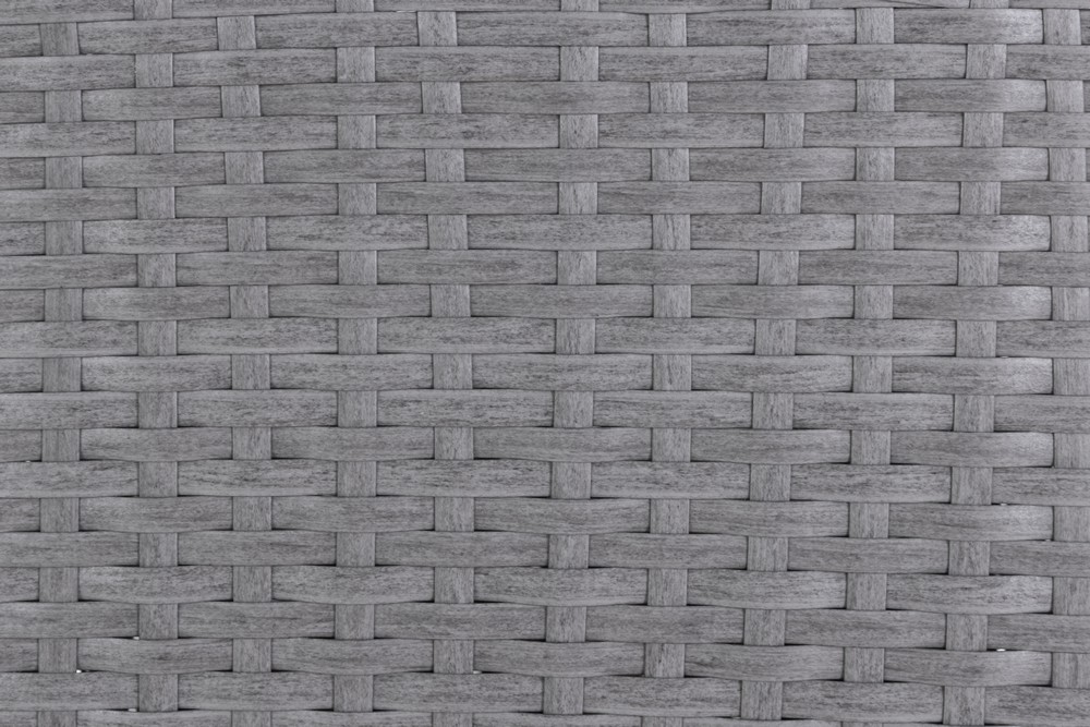 Powertec Garden Rattan Pflanzkübel - Grau, 2er-Set