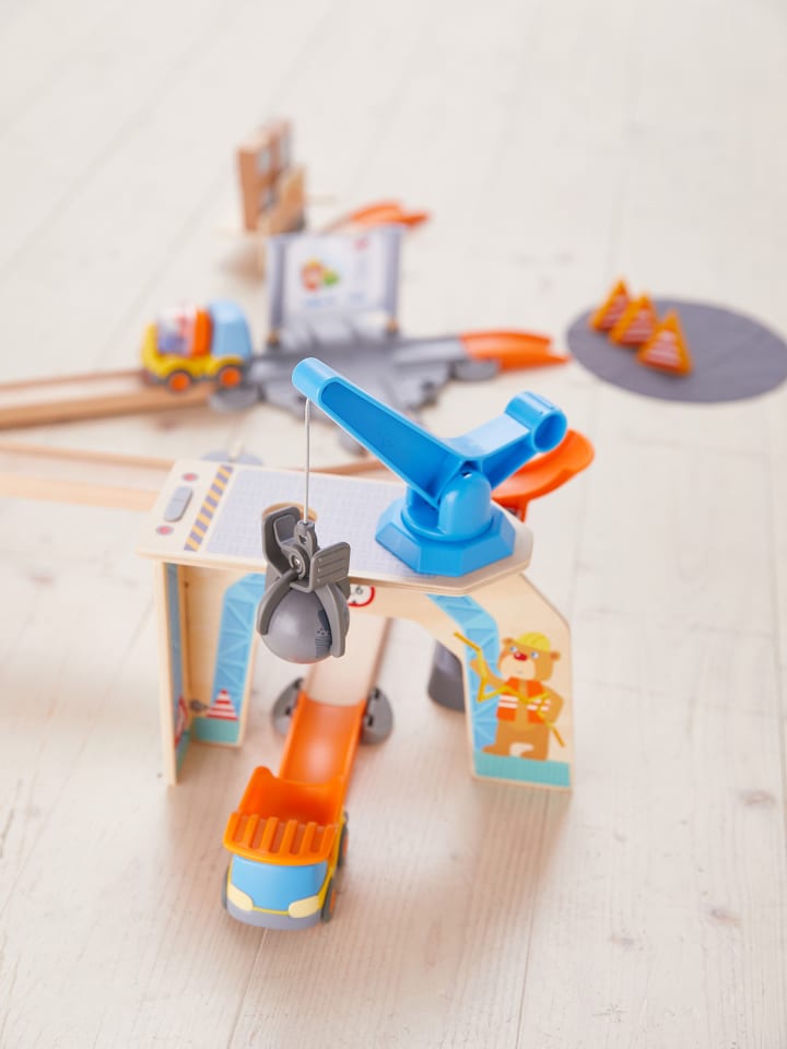 Haba Kugelbahn Kullerbü – Spielbahn Große Baustelle in mehrfarbig günstig kaufen onesize