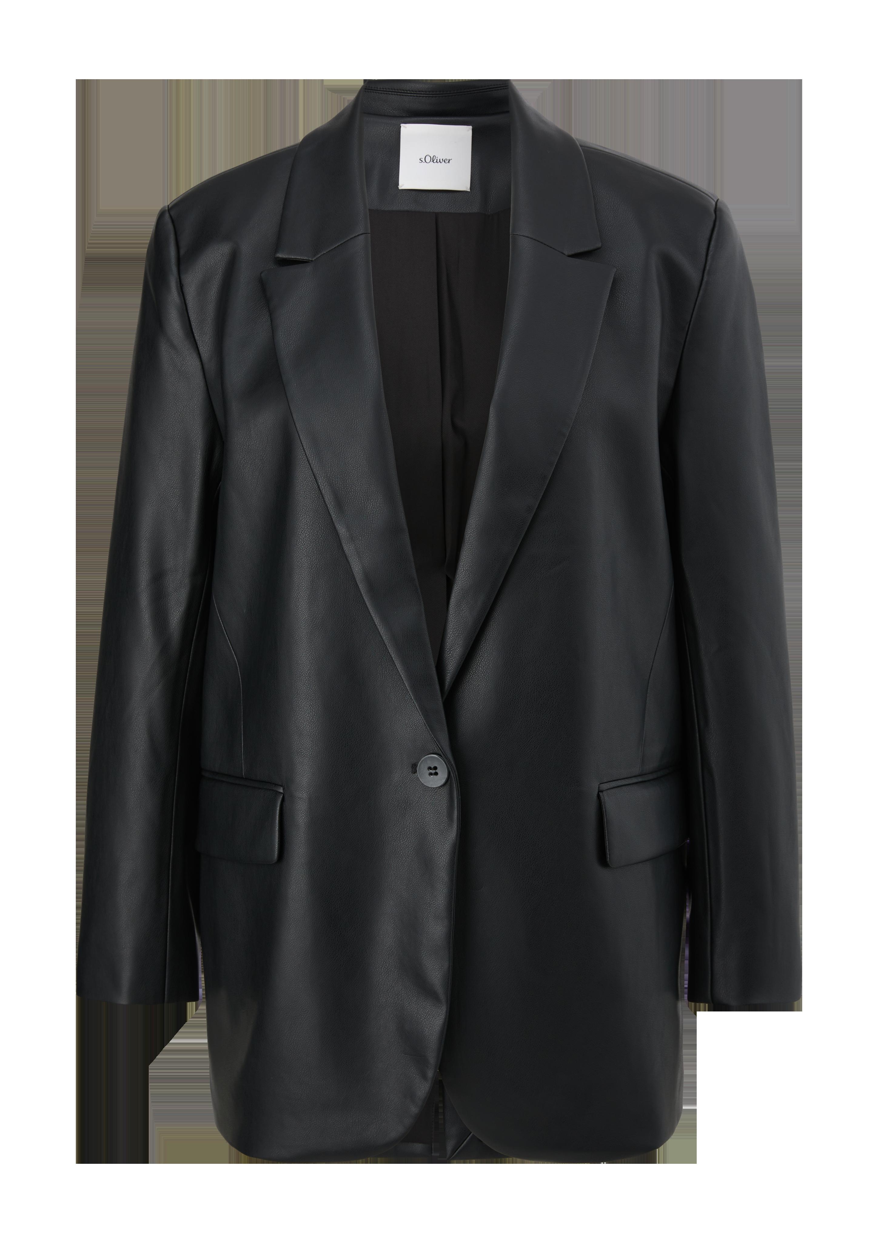 Blazer aus Lederimitat  2124654-9999