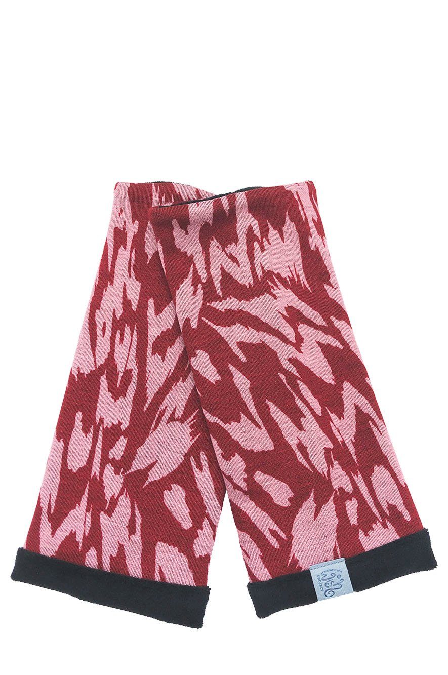 Wishproject® Armstulpen Wild Burgundy Damen Pulswärmer Kuschel-Weiche Stoffe & Hochwertige Herstellung in Deutschland