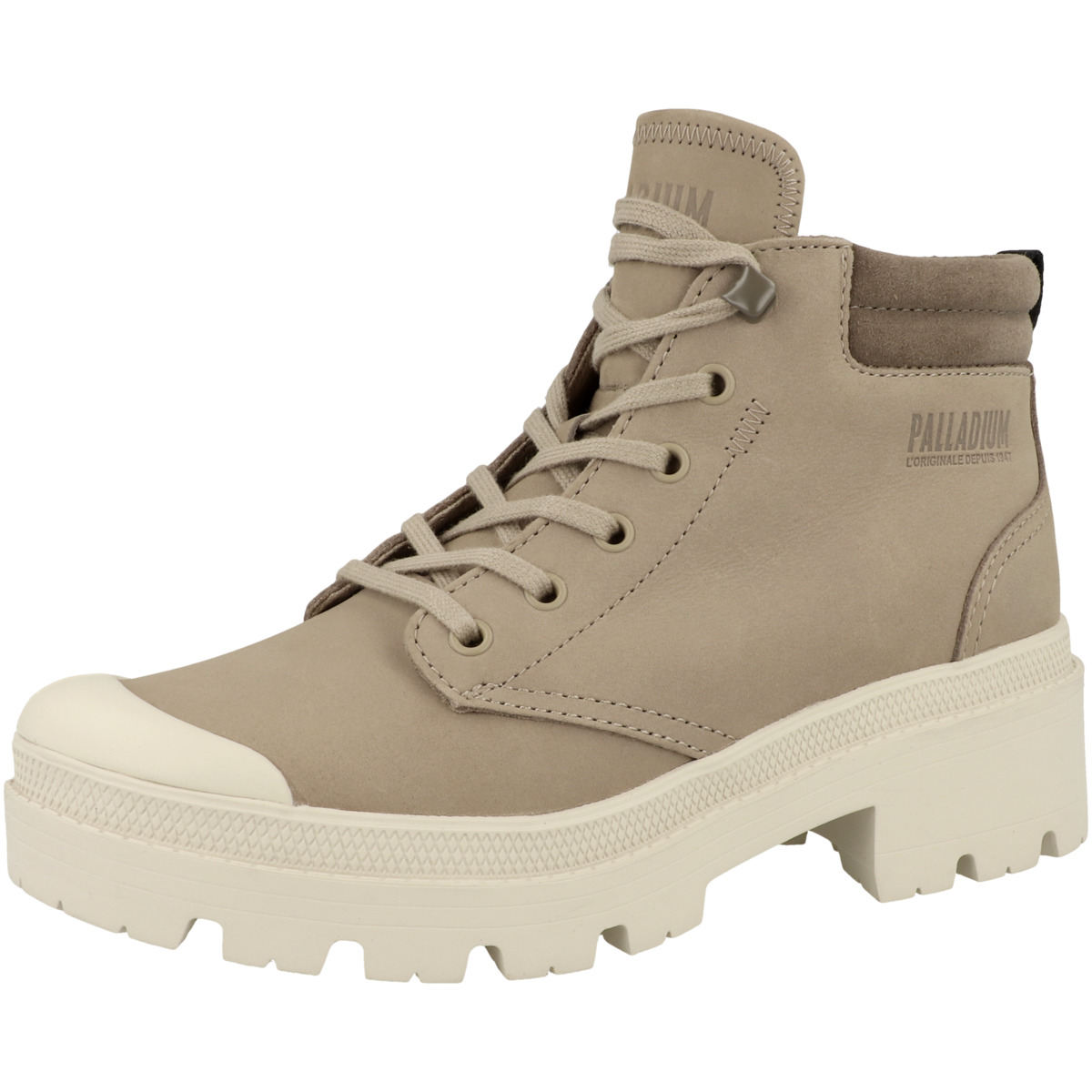 Palladium Pallabase Lo Cuff Schnürboots hellgrau
