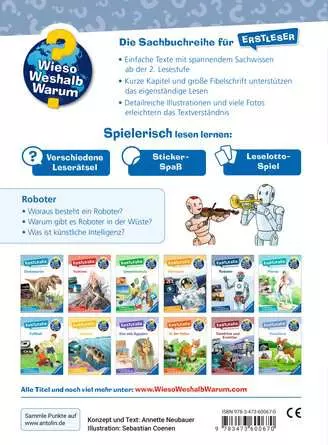 Ravensburger Wieso? Weshalb? Warum? Erstleser, Band 14: Roboter
