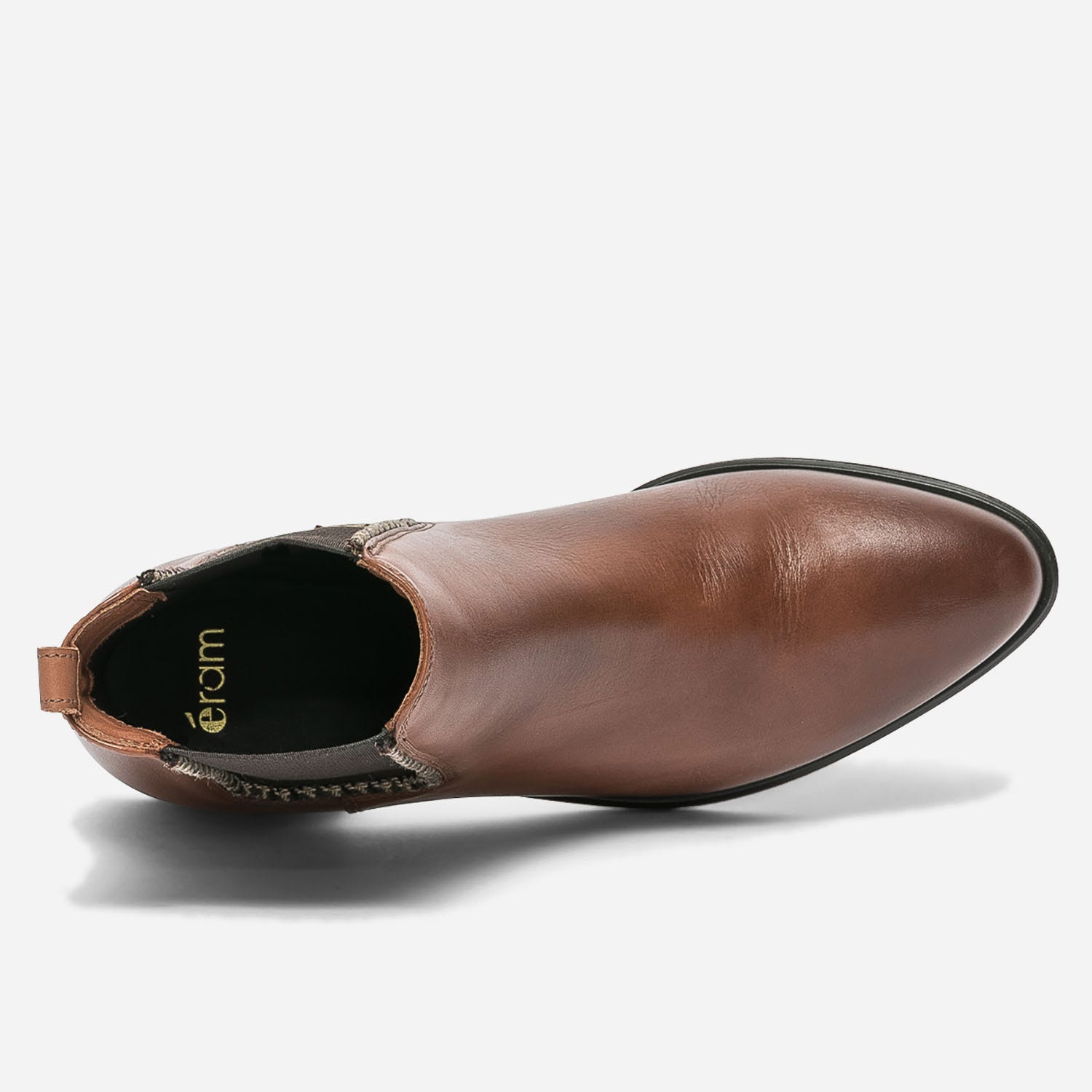 Chelsea boots cognac en cuir éco-conçu