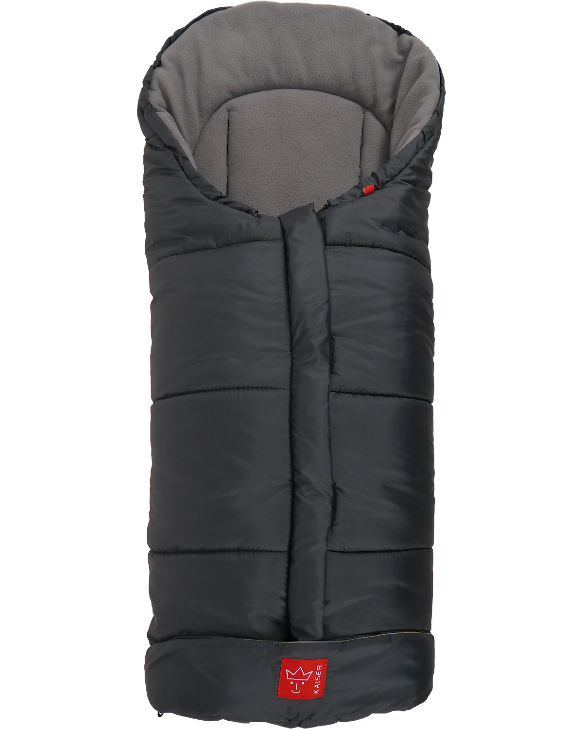 Iglu- Fußsack Fleece, anthrazit/hellgrau