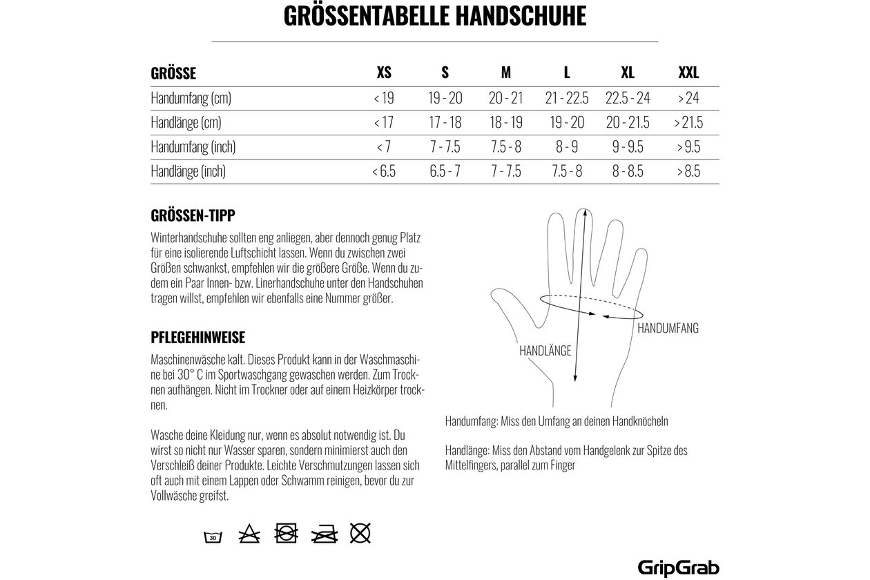 GRIPGRAB Windster 2 Windproof Winter Langfinger Handschuhe - 2023