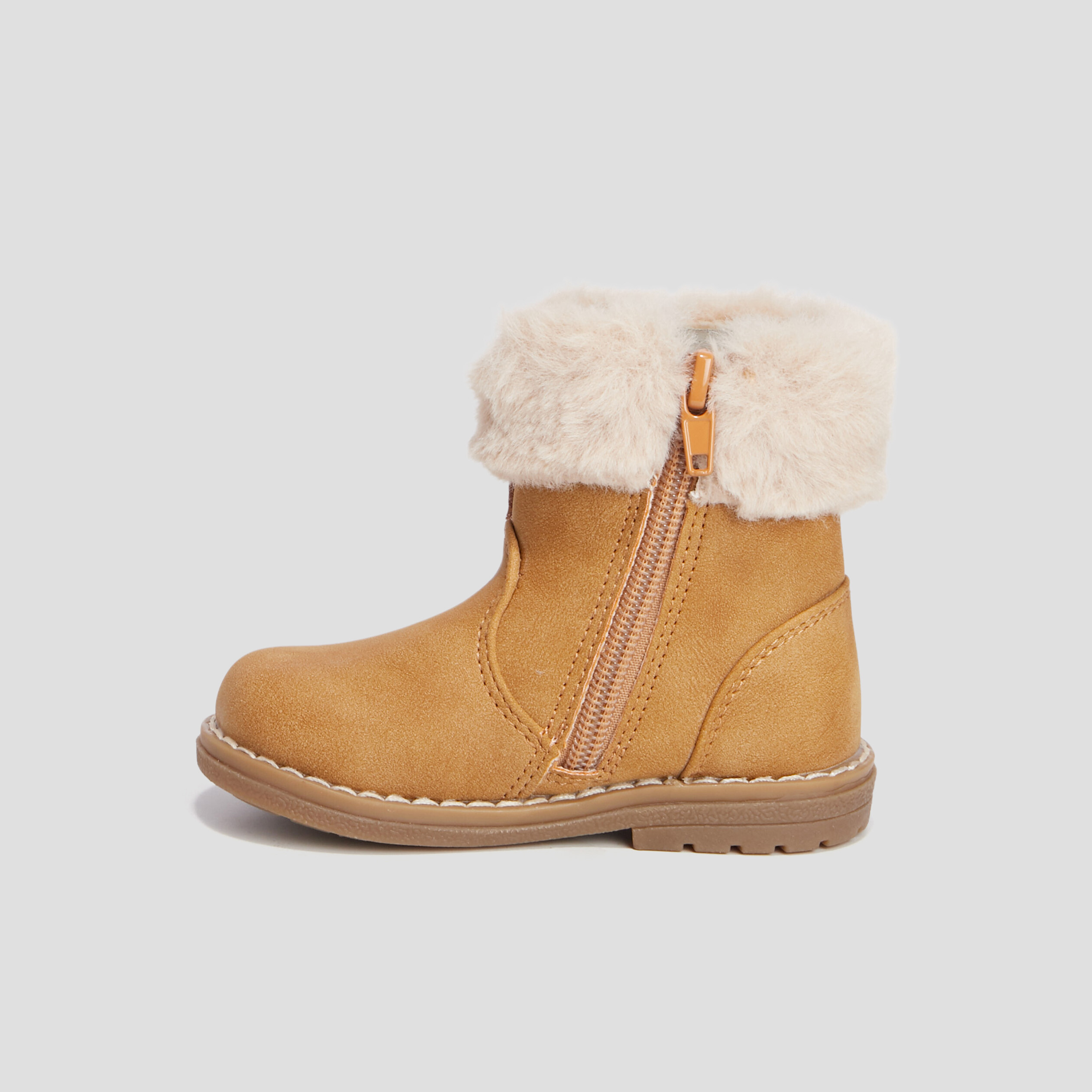 Bottines avec détails noeuds camel bébé fille | La Halle
