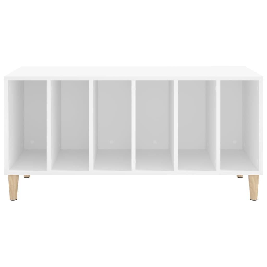 vidaXL Media-Regal Plattenschrank Weiß 100x38x48 cm Holzwerkstoff, 1-tlg.