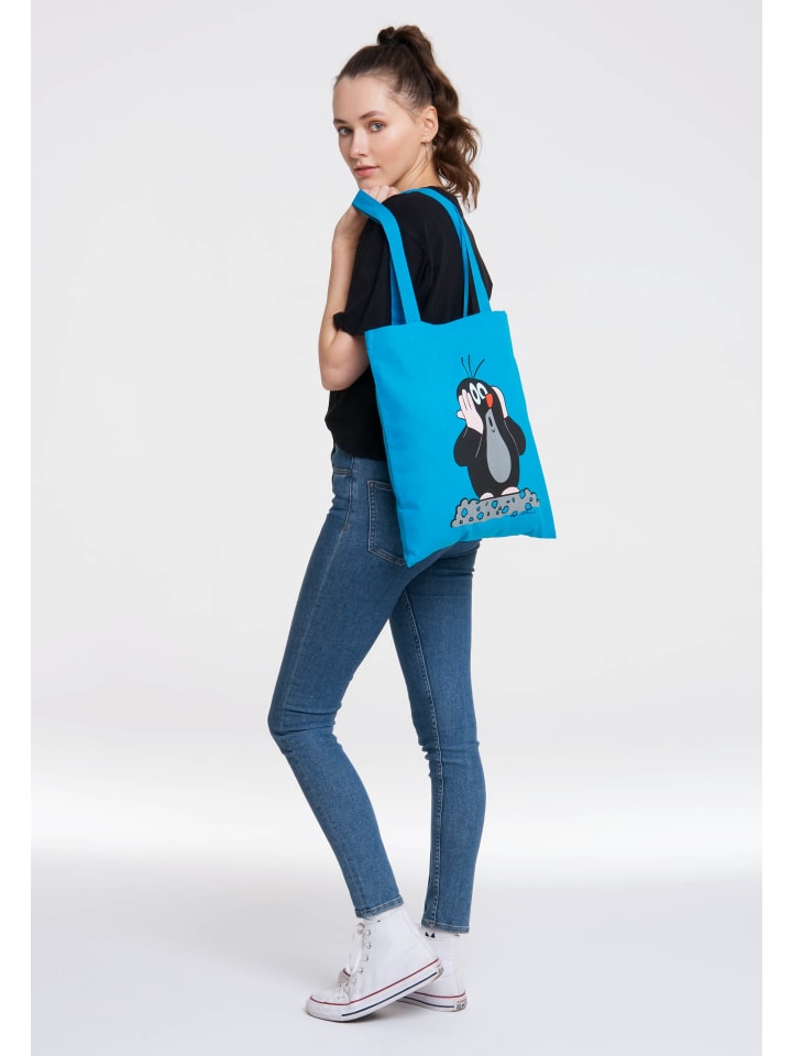 Logoshirt Baumwolltasche Baumwolltasche Der kleine Maulwurf in turqouise günstig kaufen onesize
