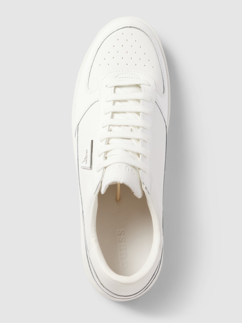 Sneaker aus Leder-Mix Modell 'SILEA' in weiß