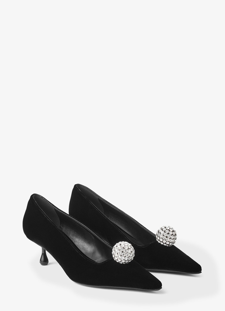 Pantofi cu toc din catifea Jimmy Choo Orb 50