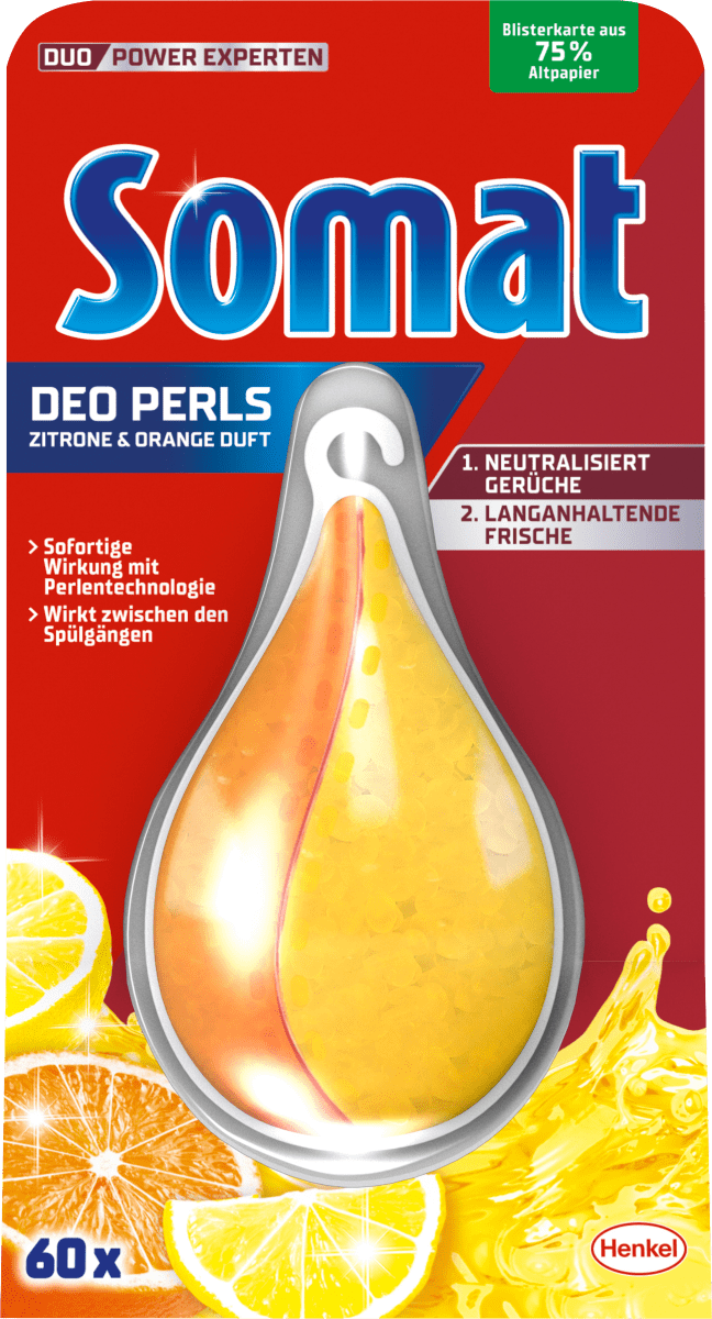 Spülmaschinen-Deo Duo-Perls Zitrone & Orange, 1 St