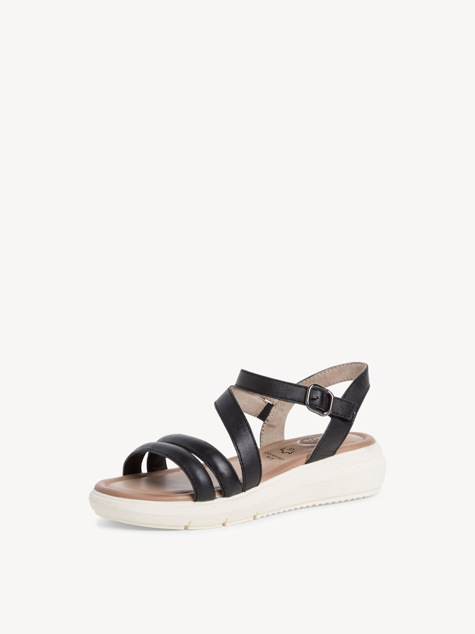 Sandale en cuir - noir