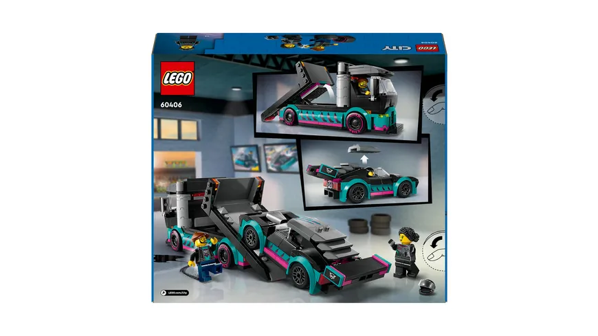 LEGO City 60406 Autotransporter mit Rennwagen