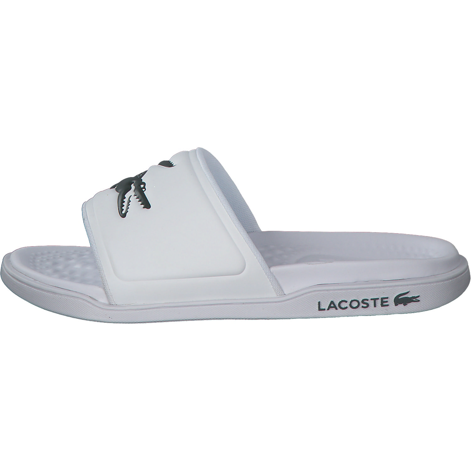 Lacoste Croco Dualisate 43CFA0040, Pantoletten & Badeschuhe, Weiß