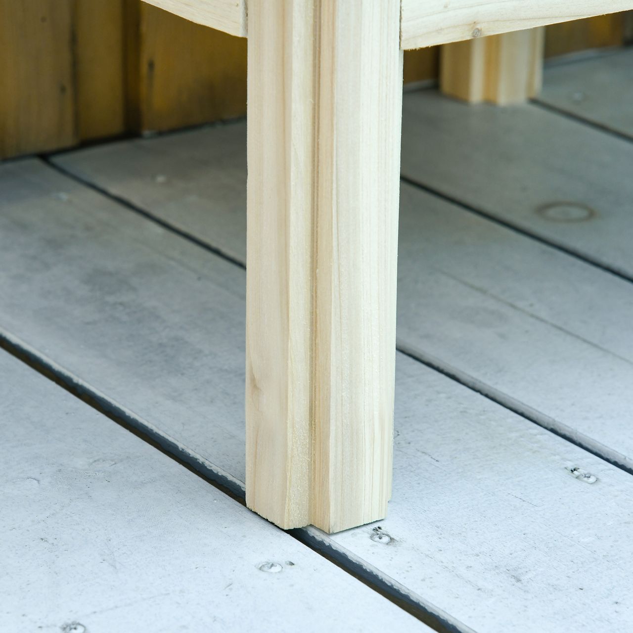 Outsunny Hochbeet 3 Etagen Pflanzkübel Pflanzkasten aus Holz für Garten Balkon
