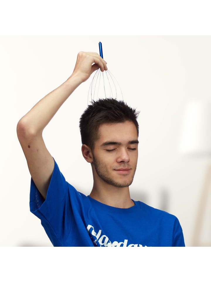 relaxdays Kopfmassagegerät in Blau günstig kaufen onesize