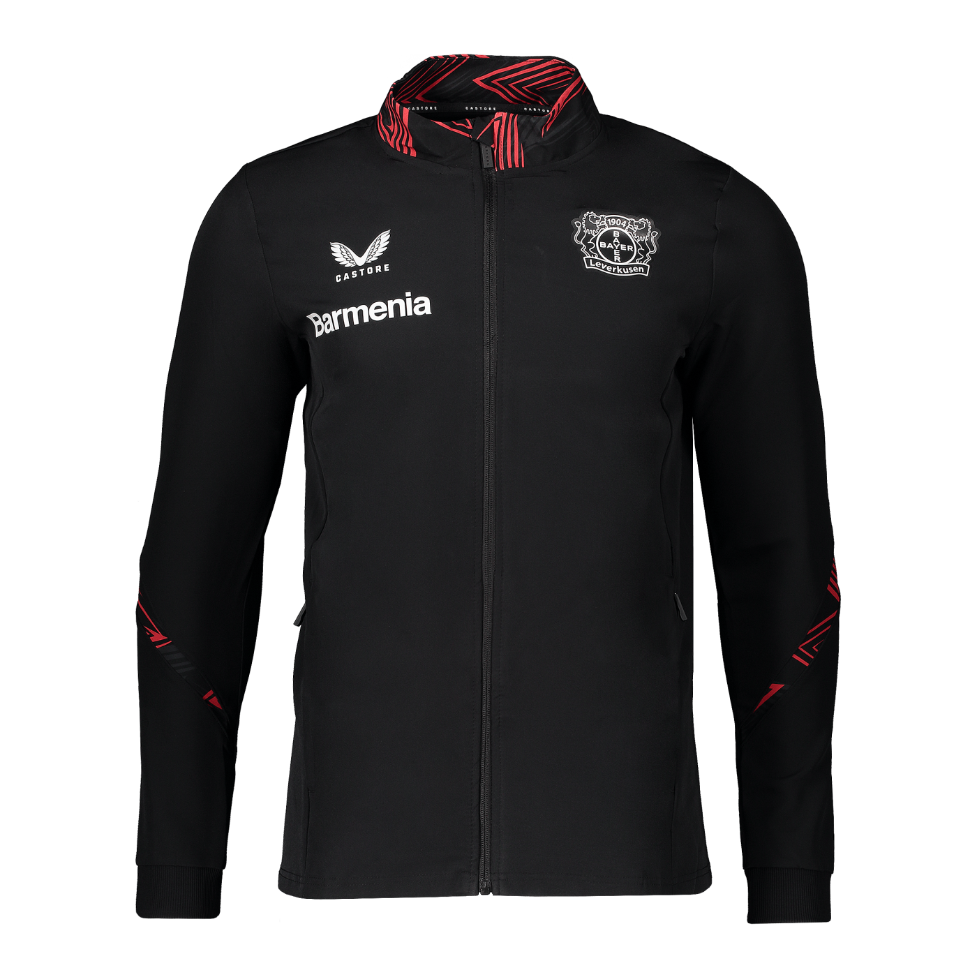 Castore Bayer 04 Leverkusen League Matchday Anthem Jacke Schwarz F015