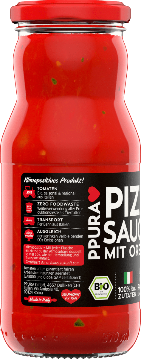 Pizzasoße mit Oregano, 350 g