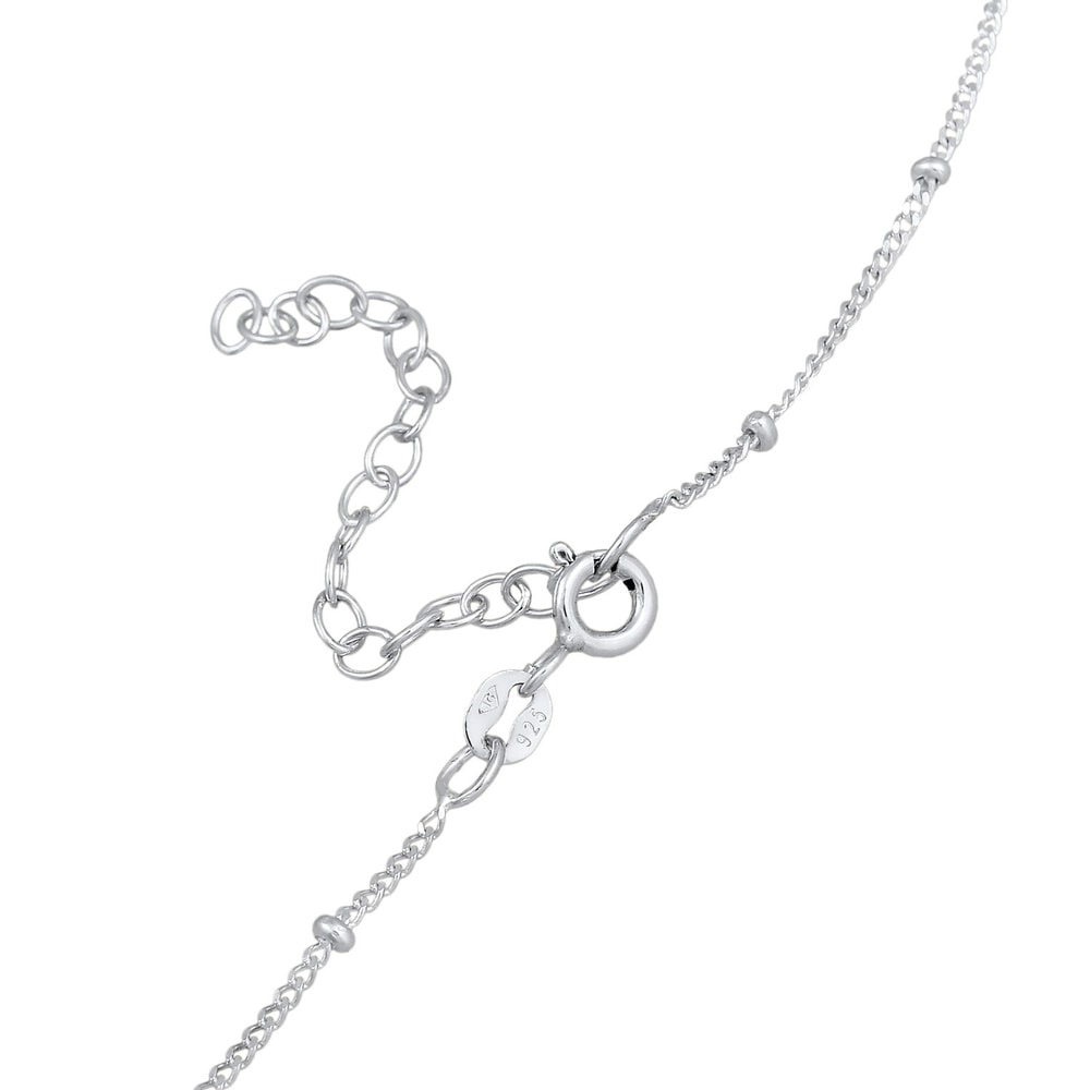 Elli Elli Collier Vintage Synthetischer Opal Zirkonia 925er Silber collier
