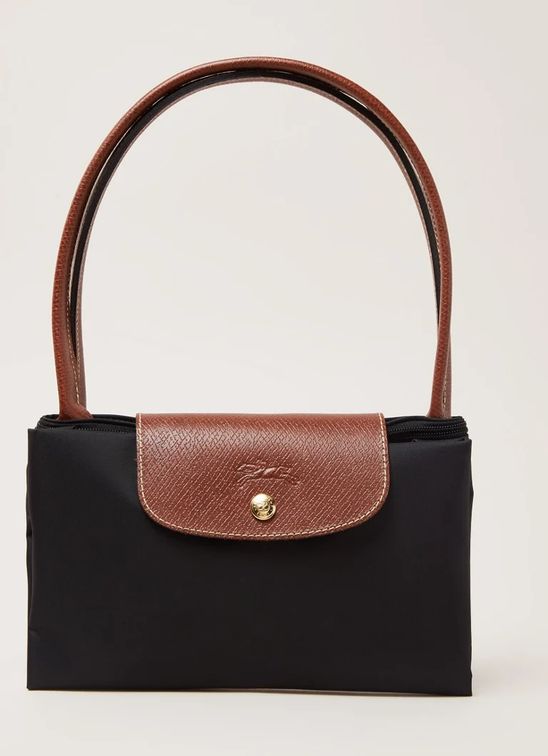 Longchamp  Le Pliage schoudertas L met leren details