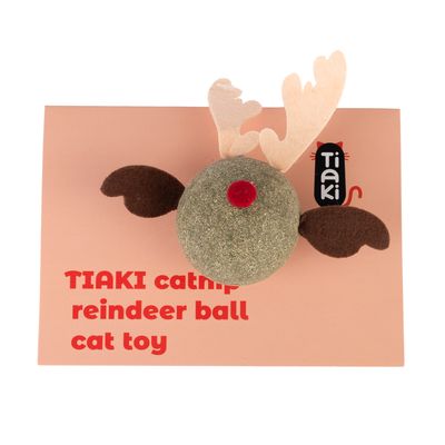 TIAKI Katzenspielzeug Rentier aus Katzenminze