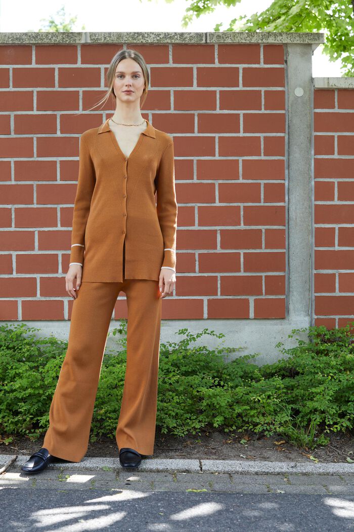 Gerippter Cardigan, LENZING™ ECOVERO™