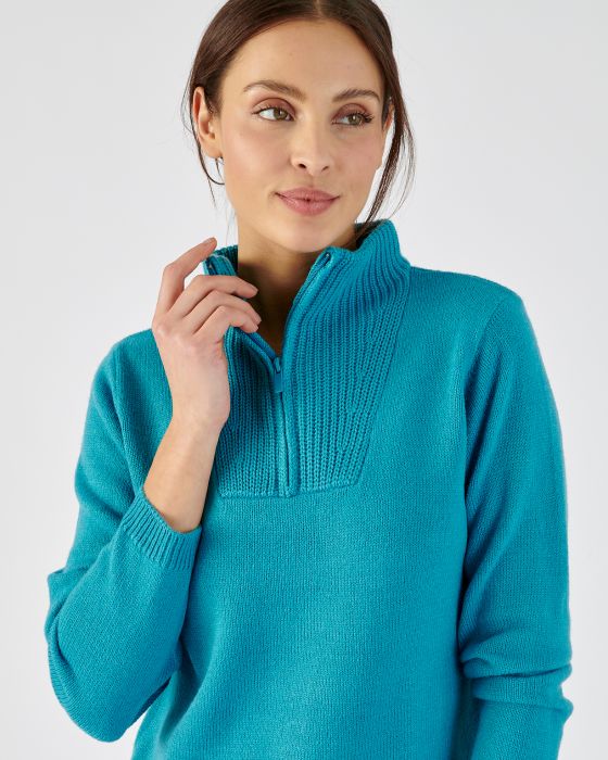 Pull col camionneur zippé