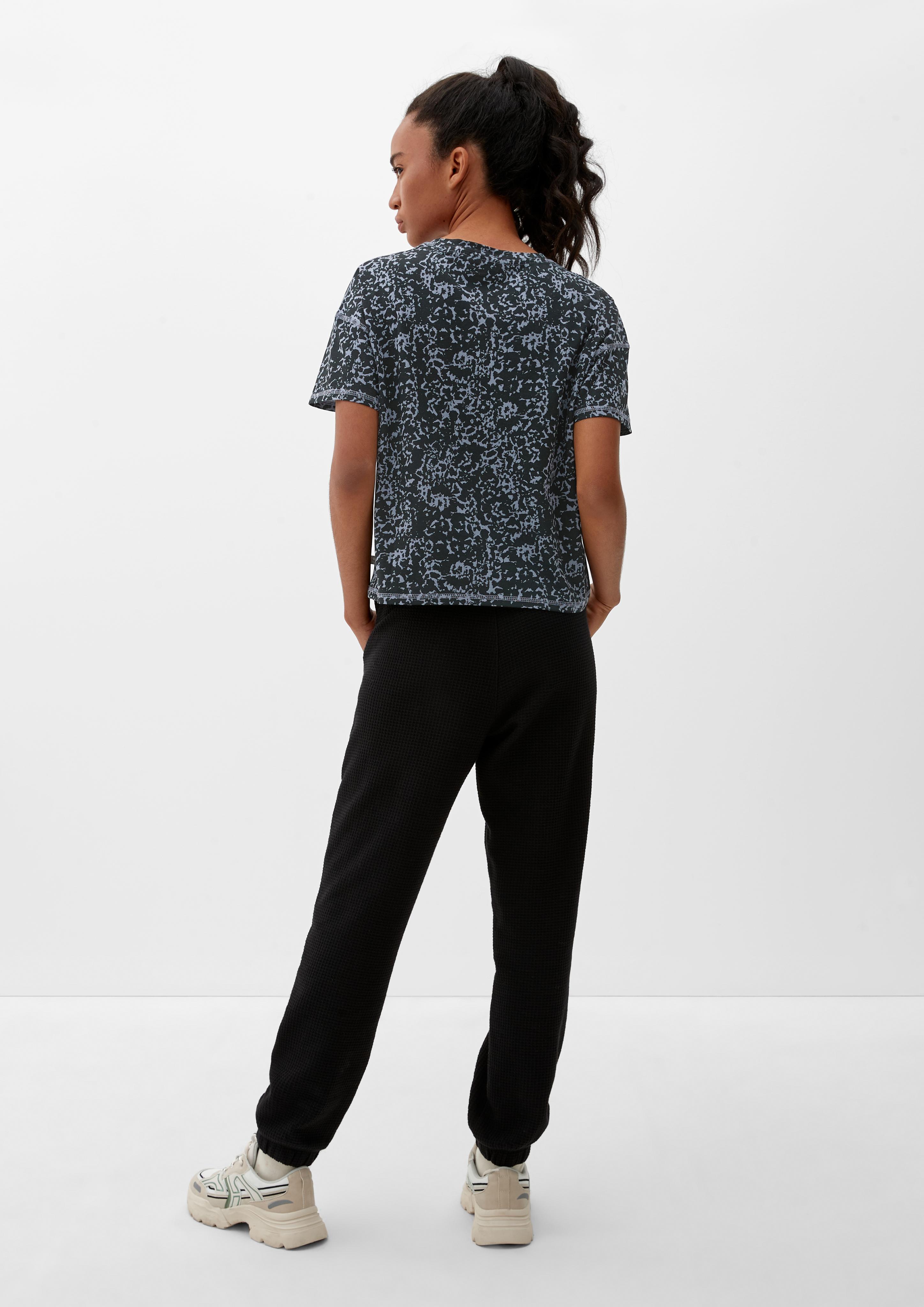 Kurzes T-Shirt mit Alloverprint  2119882-52A3