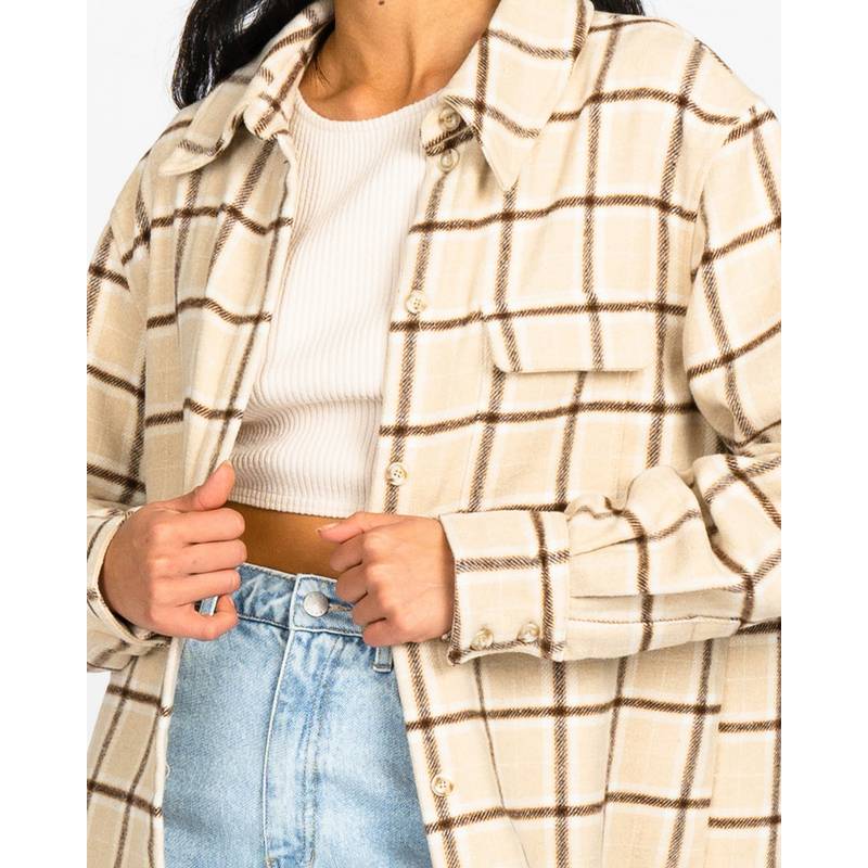 RUSTY PAIGE PLAID SHIRT Oversize Shirt Damen
