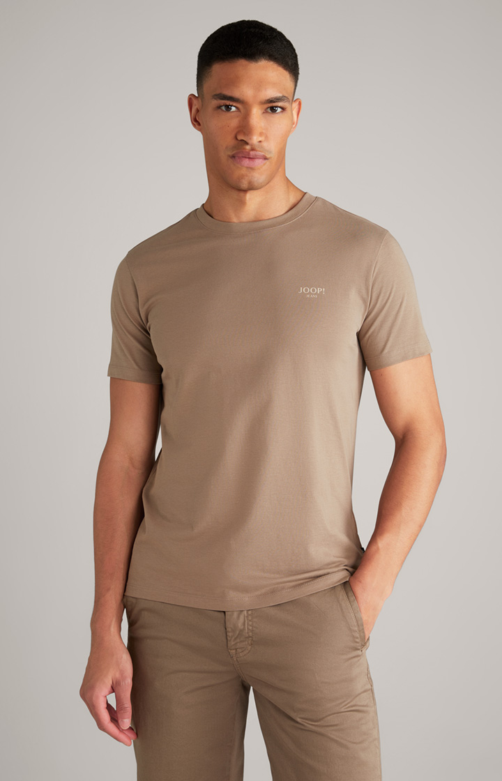 T-Shirt Alphis in Hellbraun