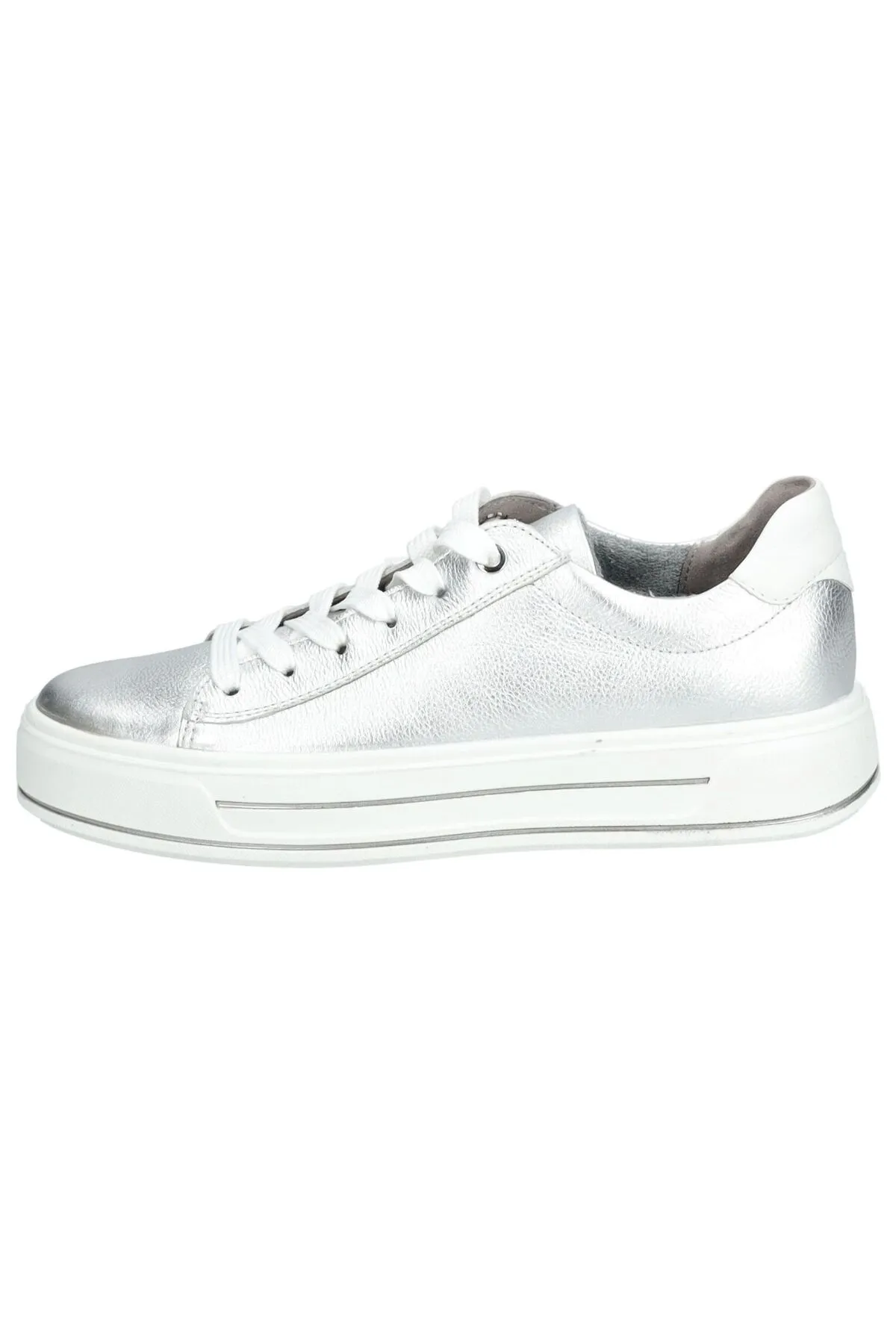 ARA  Sneaker - Silberfarben - Flacher Absatz