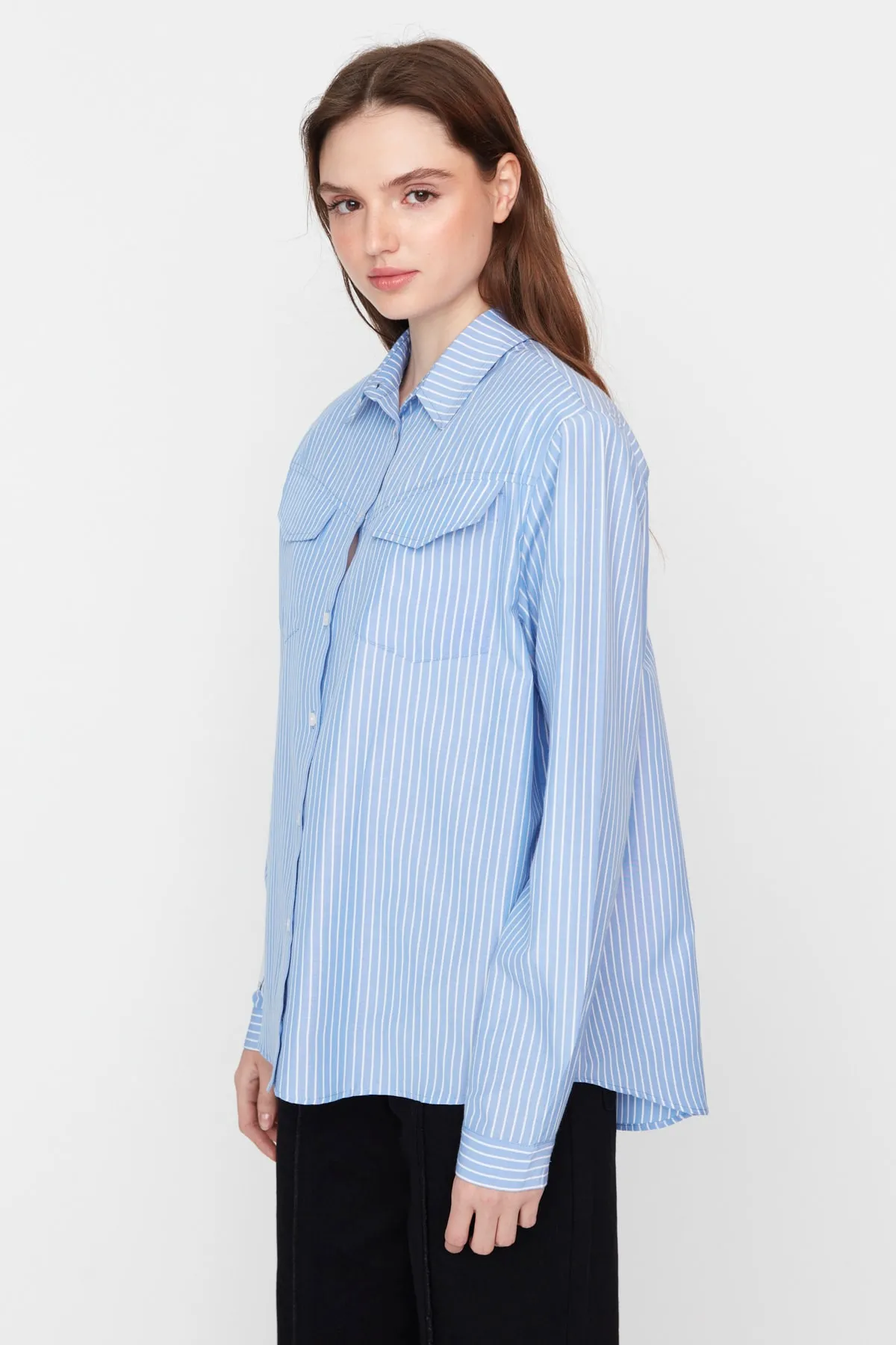 Trendyol Collection  Hemd - Weiß - Oversized