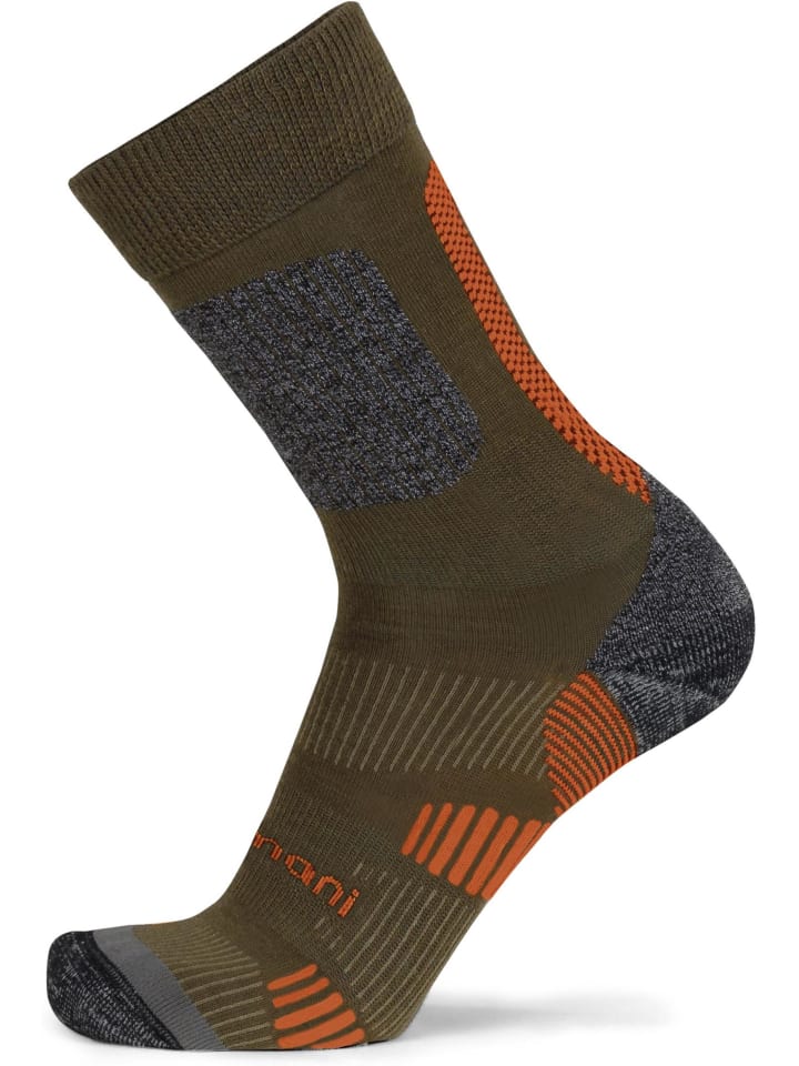 normani 2 Merino Trekking Socken mit Frotteesohle in Oliv günstig kaufen