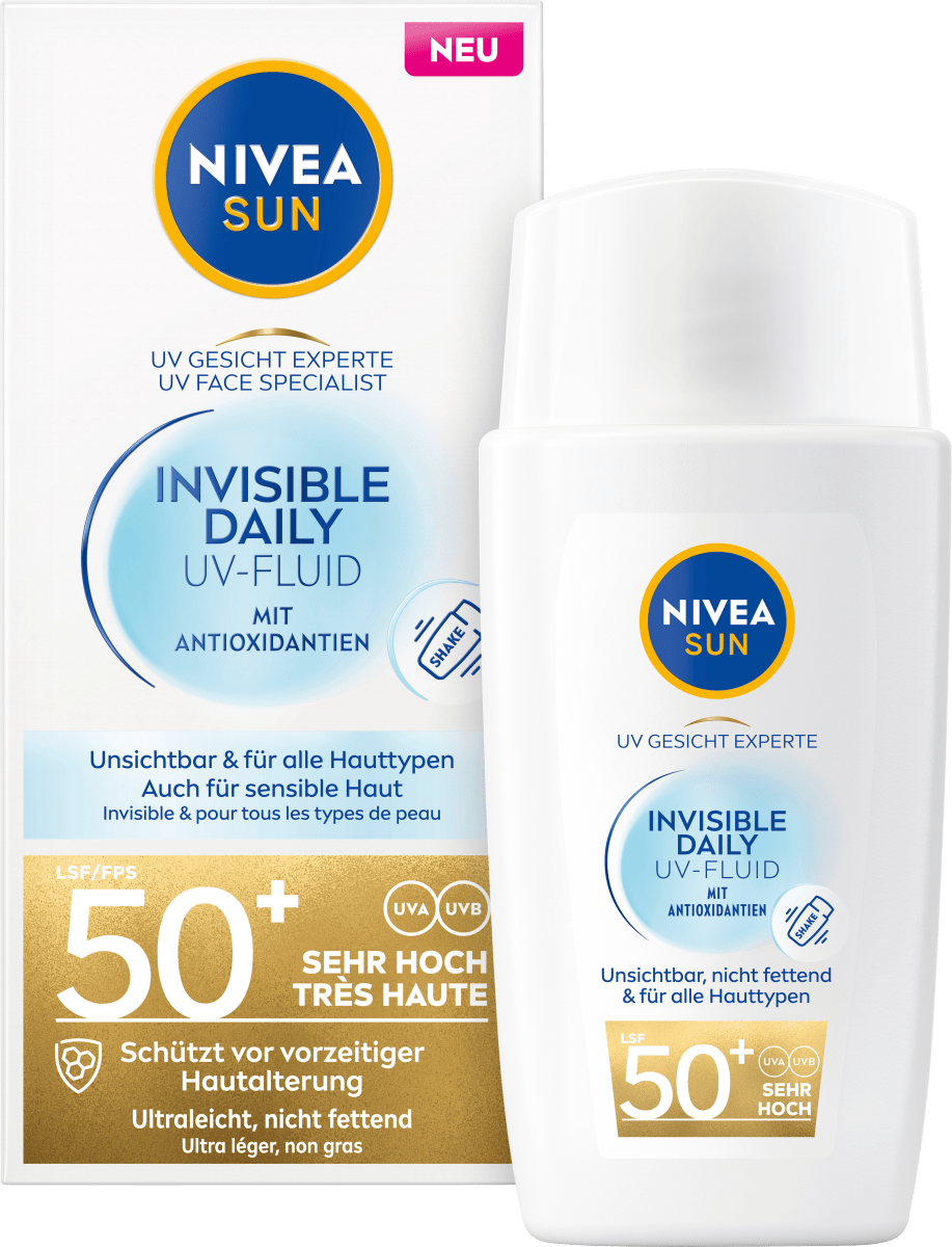 Sonnenfluid Gesicht invisible daily LSF 50+, 40 ml